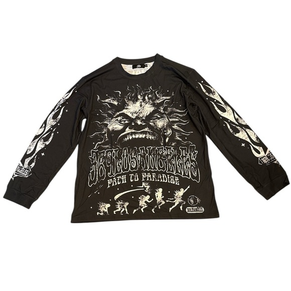 Other - NWT, Black Graphic Long Sleeve, M, L48